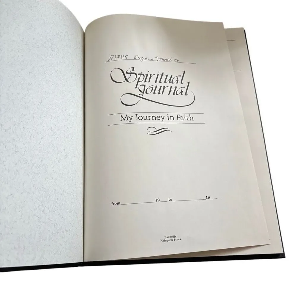 Spiritual Journal My Journey In Faith Hardback 1985 *Read*